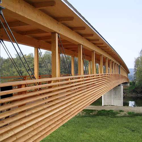 Lux Bau Referenz Holzbrücke Hainfeld